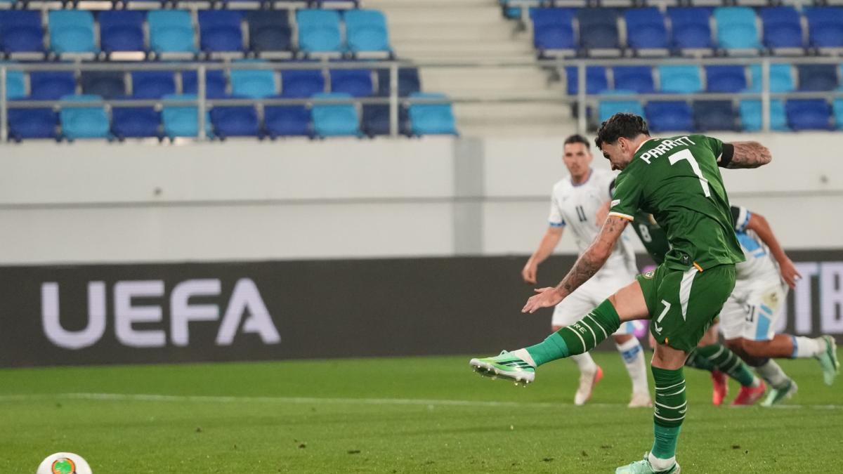 Parrott sigue en piloto automático y vuelve a marcar con Irlanda