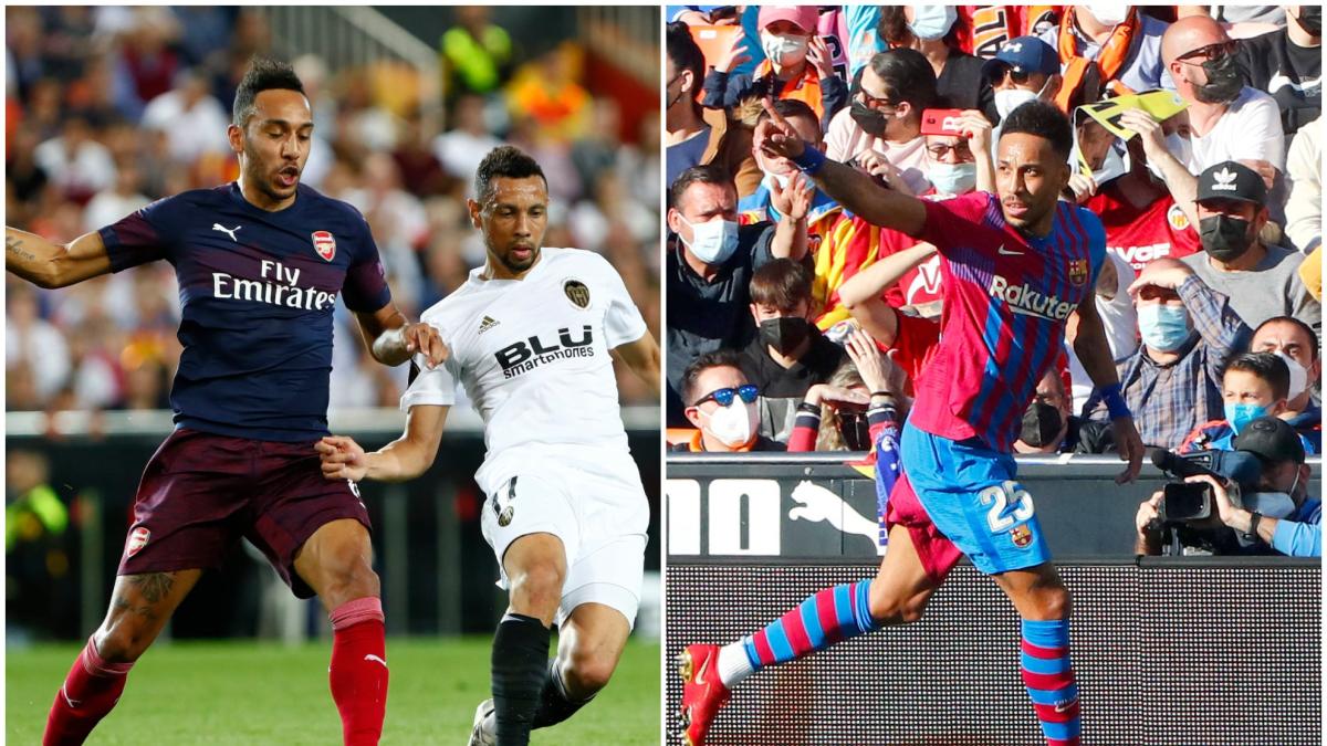 Aubameyang, una pesadilla para el Valencia