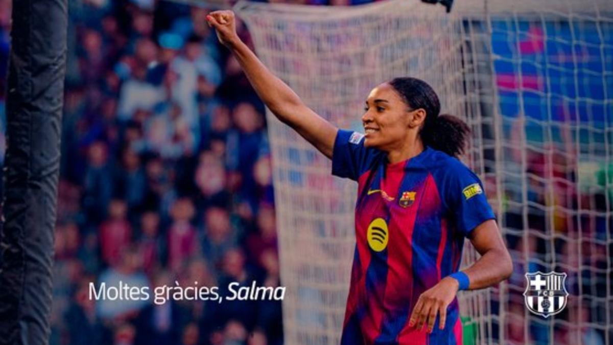 Oficial: Salma Paralluelo deja el Barcelona