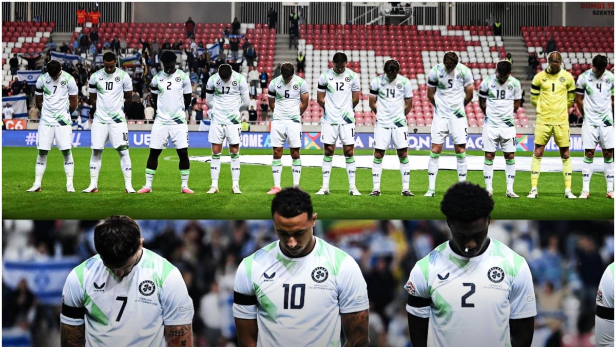 Irlanda golea a Israel en el partido de la polémica: brazaletes negros, sin saludos, gritos racistas...