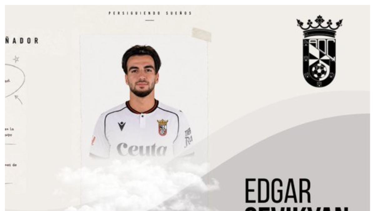 El Ceuta da un golpe sobre la mesa con el fichaje de Edgar Sevikyan