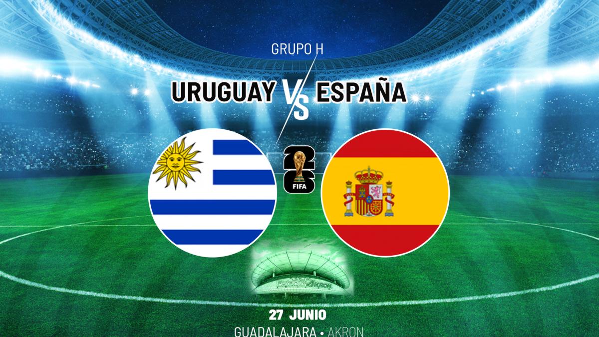 A qué hora juega España - Uruguay hoy: dónde ver en TV y online el partido del Mundial en directo