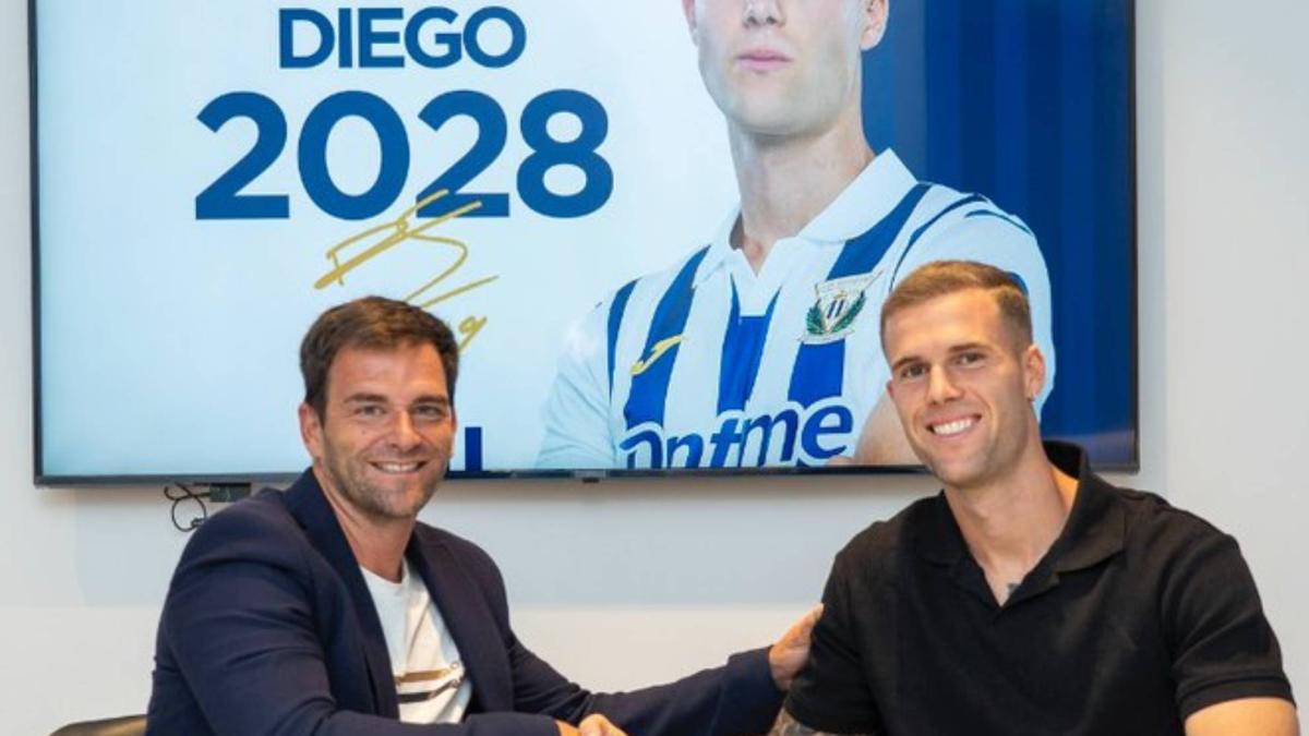 Diego García simboliza el cambio de un Leganés que mira hacia arriba