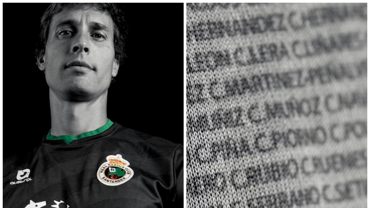 El Racing incluye el nombre de sus abonados en la tercera equipación