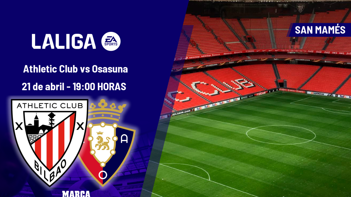 Athletic Club - Osasuna: horario, dónde ver en TV y canal del partido de LaLiga EA Sports
