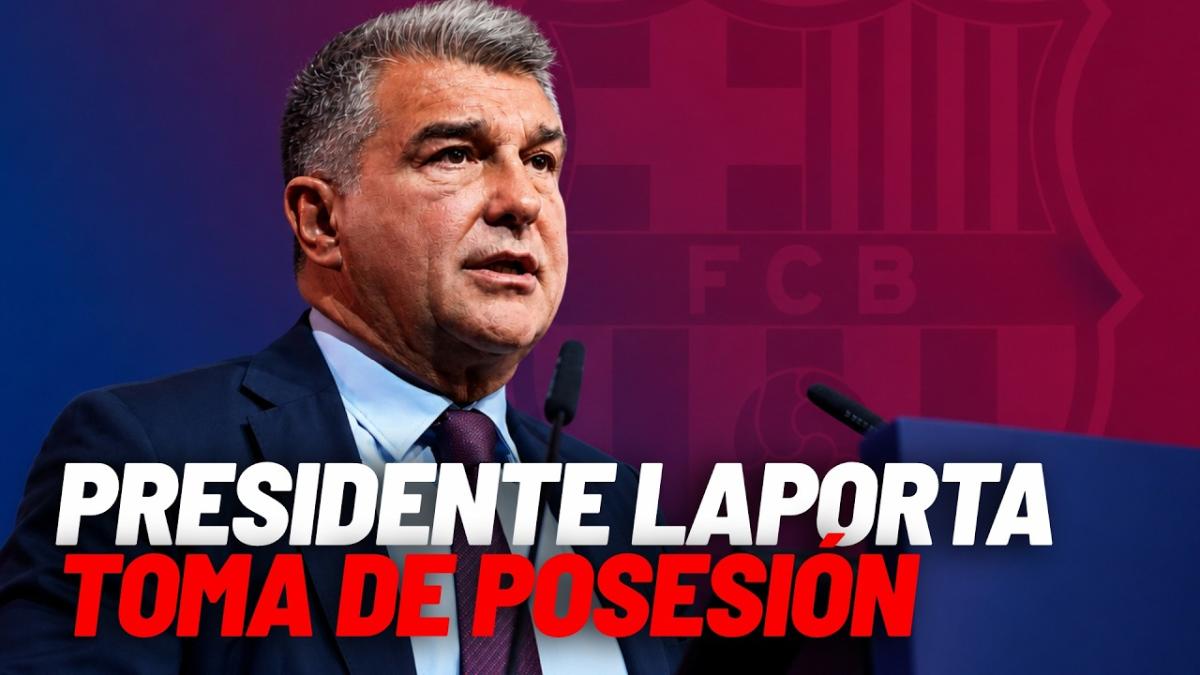 La toma de posesión de Joan Laporta como presidente del Barcelona, en directo
