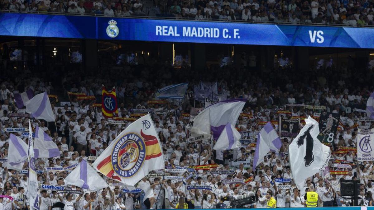 El Bernabéu se prepara con un espectacular mosaico para recibir al Bayern
