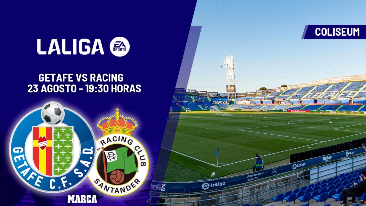 Getafe - Racing de Santander: horario y dónde ver hoy en TV y canal del partido de LaLiga EA Sports