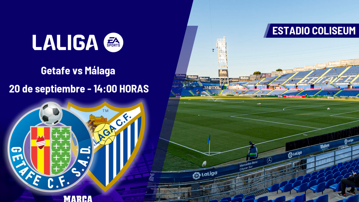 Getafe - Málaga: horario y dónde ver hoy en TV y online el partido de la jornada 7 de LaLiga EA Sports