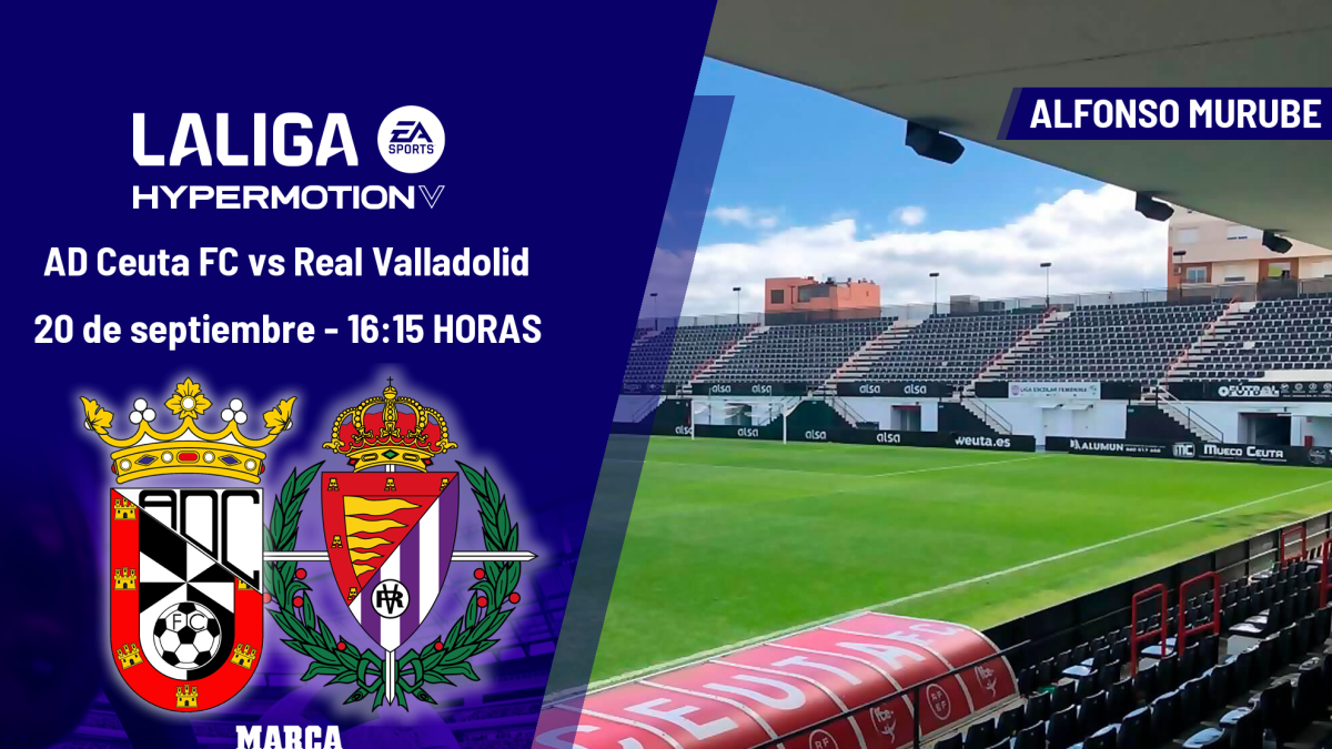 Ceuta - Real Valladolid: horario y dónde ver hoy en TV y online el partido de la jornada 6 de LaLiga Hypermotion