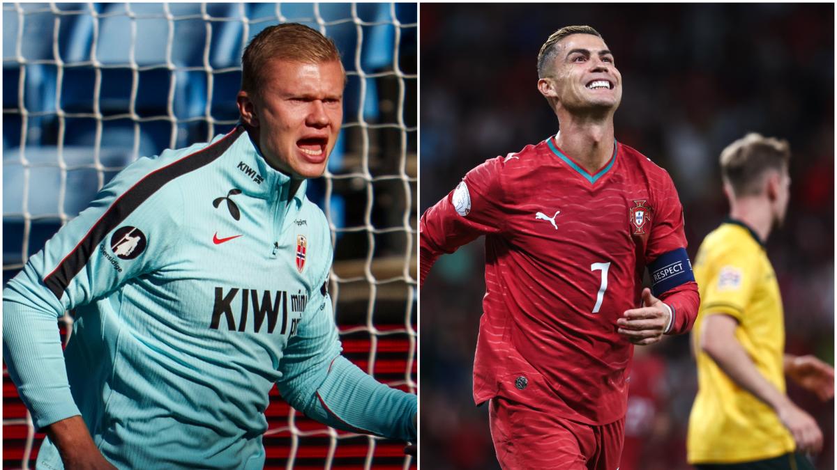 Un Haaland-Cristiano que anuncia goles en el Noruega-Portugal