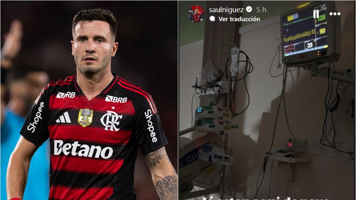 Saúl vuelve a jugar con Flamengo: "No ha sido fácil porque mi hijo está en la UCI"