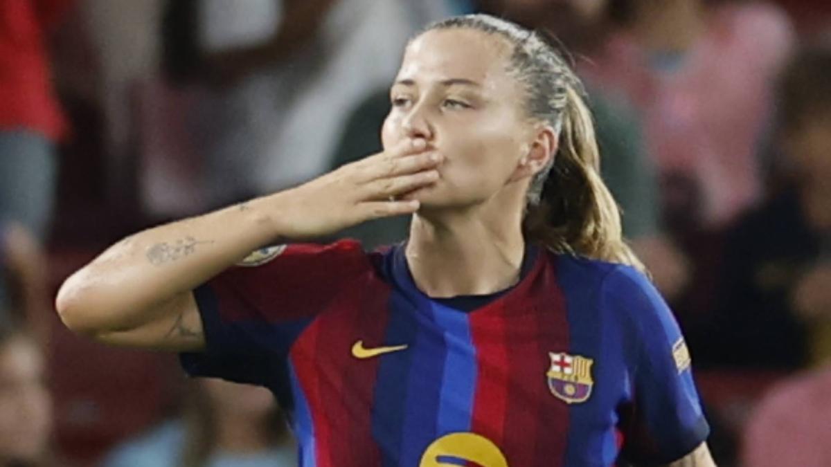 Claudia Pina, tras meterle cuatro goles al Madrid: "Soy más antimadridista que Cata Coll"