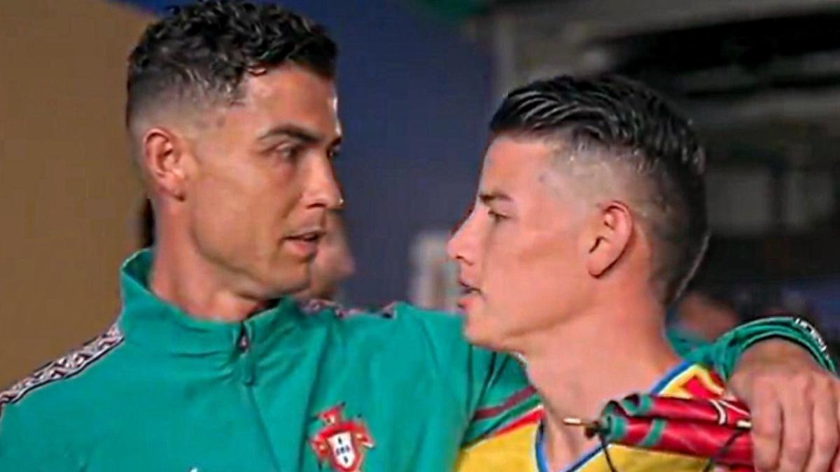James explica su abrazo con Cristiano Ronaldo: "Yo siempre estaba en su casa..."