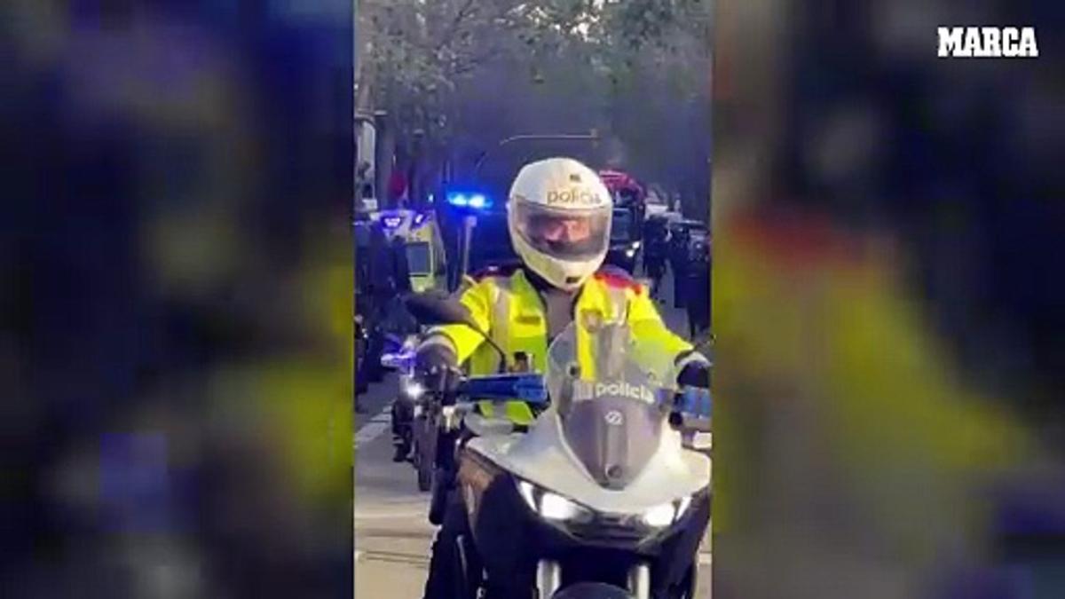 El Atlético, apedreado otra vez en el Camp Nou