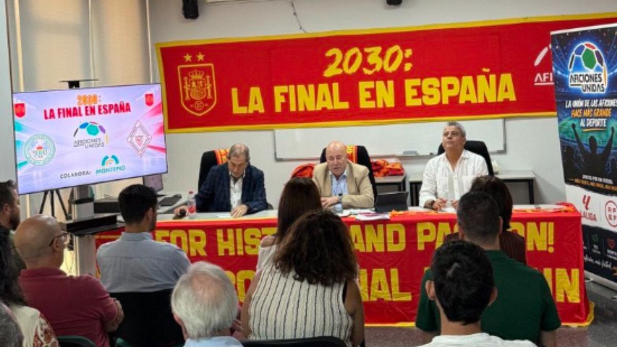 Campaña de Aficiones Unidas para la final del Mundial 2030 en España