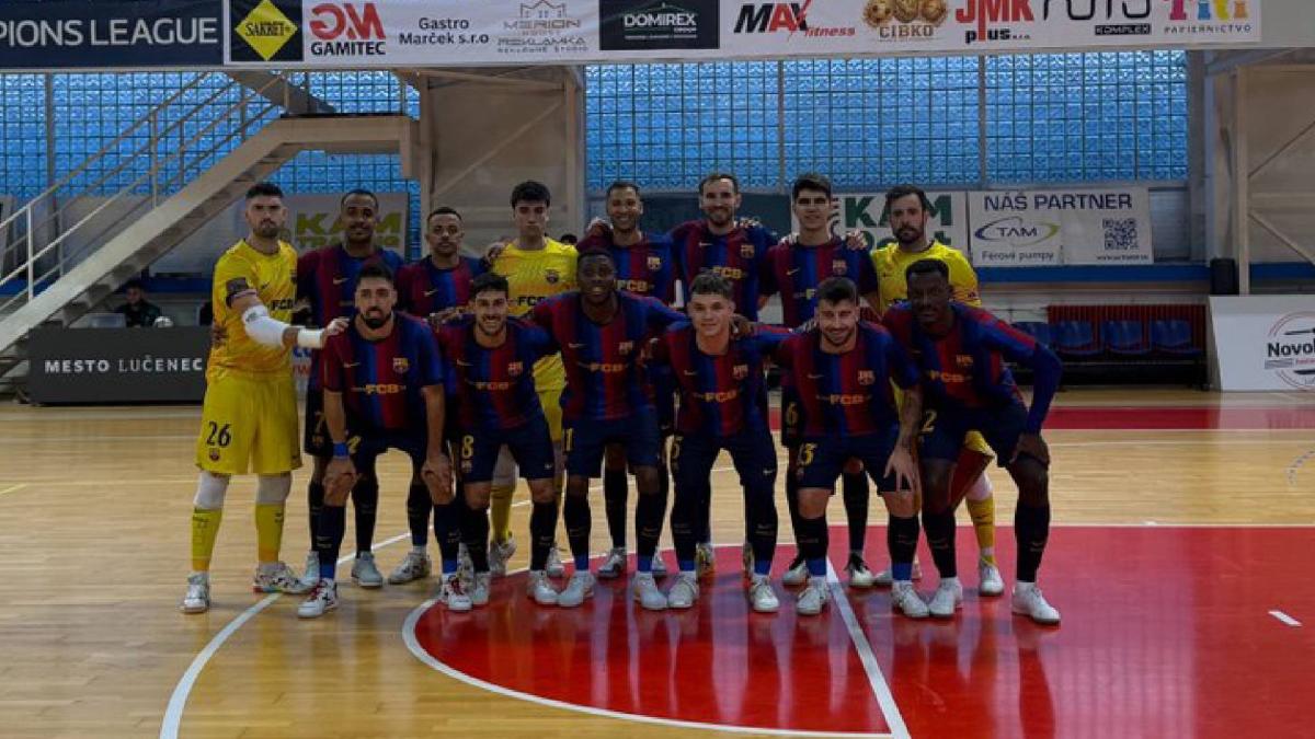 El Barça vuelve a la UEFA Futsal Champions con un set al Minerva (6-1)