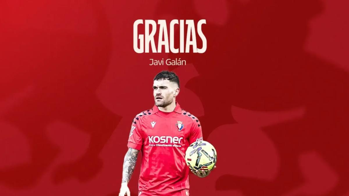 Javi Galán no continuará en Osasuna