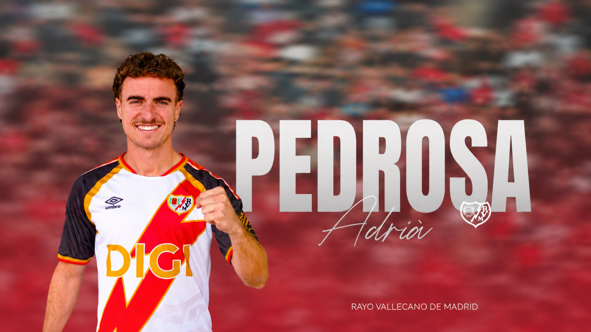 La cesión de Pedrosa al Rayo Vallecano ya es oficial