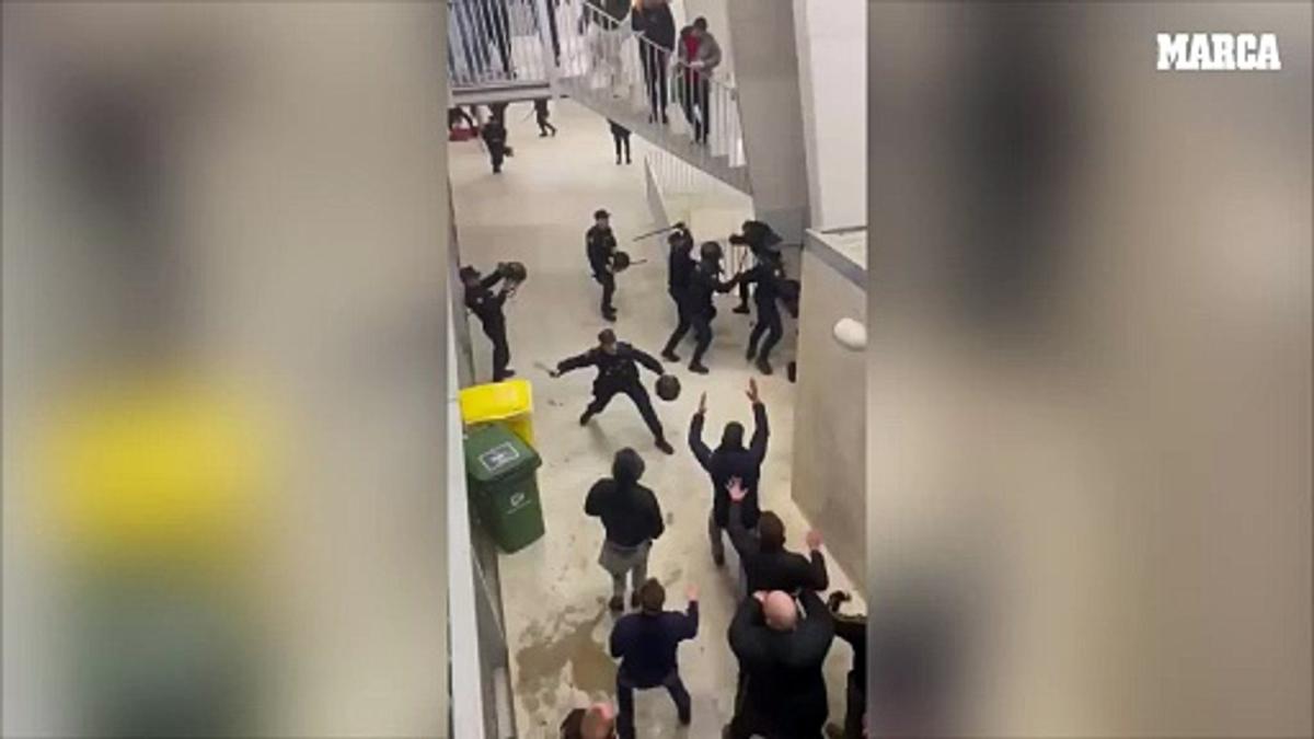 Ocho nuevas detenciones por los incidentes tras el Osasuna-Real Madrid de febrero