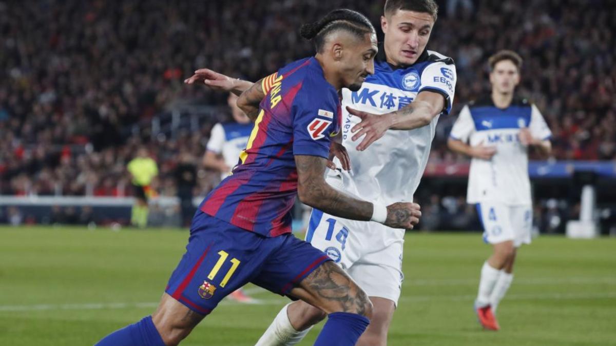 La cuenta pendiente de Raphinha con el Alavés