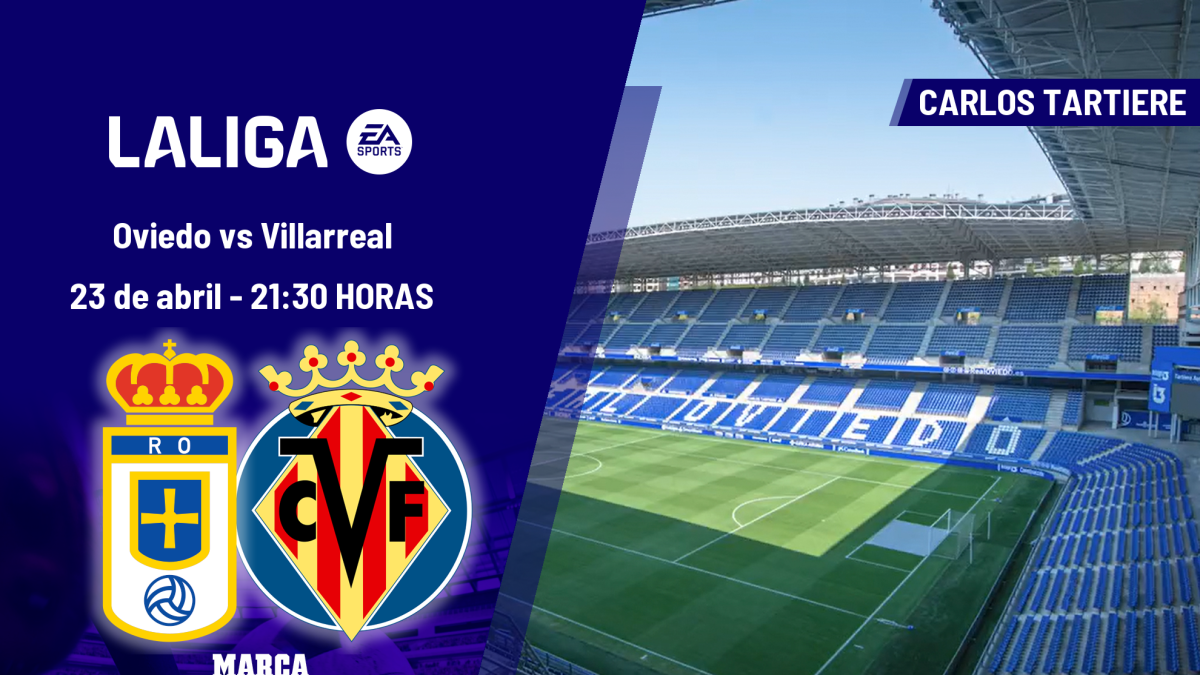 Oviedo - Villarreal: horario, dónde ver en TV y canal del partido de LaLiga EA Sports
