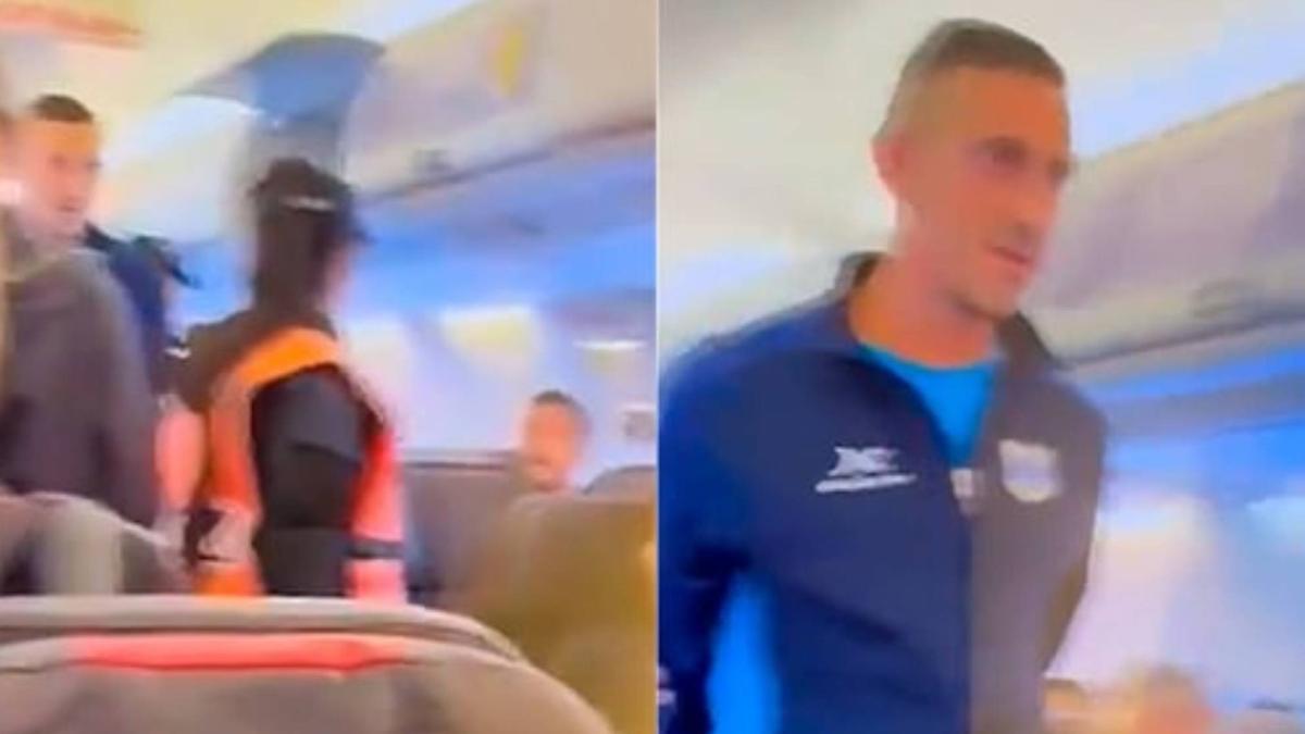 Detienen a un futbolista por gritar "¡bomba!" antes del despegue de un avión: su broma podría costarle el despido