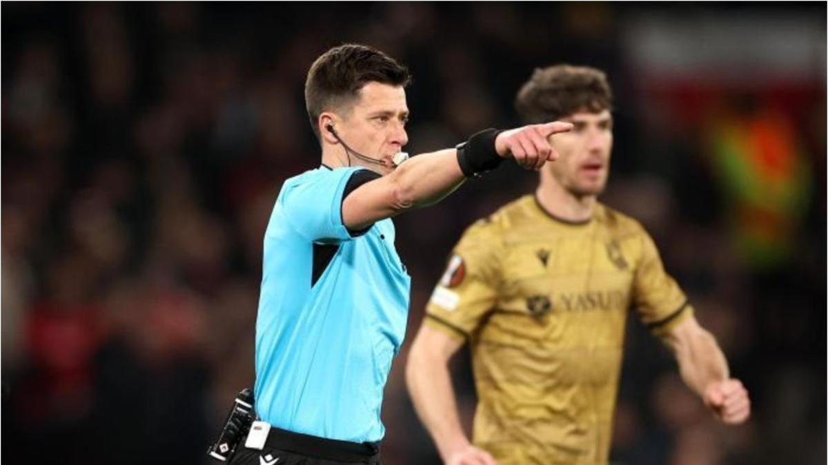 El árbitro del 'escándalo' de Old Trafford, para la visita del AEK a Vallecas