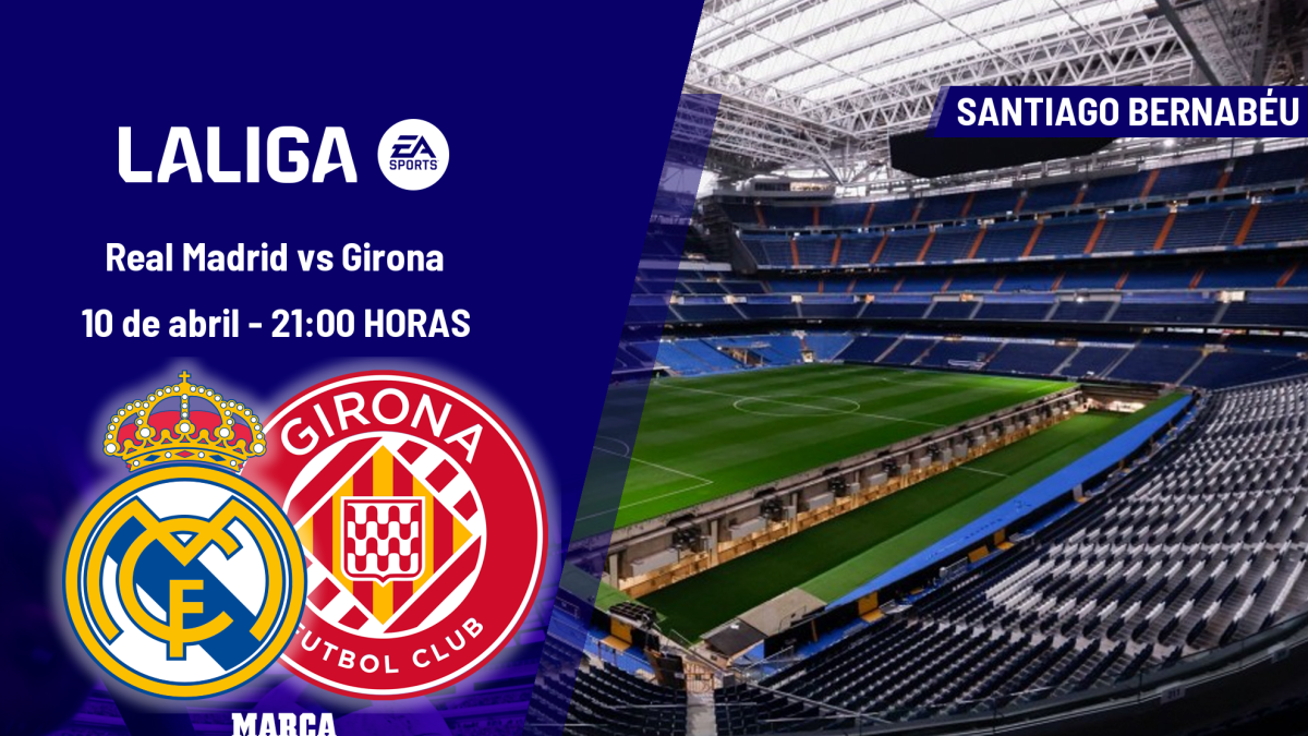 A qué hora es el Real Madrid - Girona: horario, dónde ver hoy en TV y canal del partido de LaLiga EA Sports