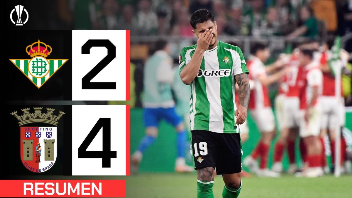 El Betis se desmorona frente al Braga y dice adiós al sueño europeo