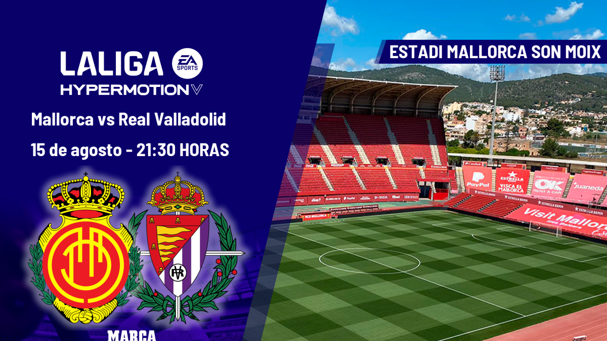 Mallorca - Real Valladolid: horario, dónde ver en TV y canal del partido de LaLiga Hypermotion