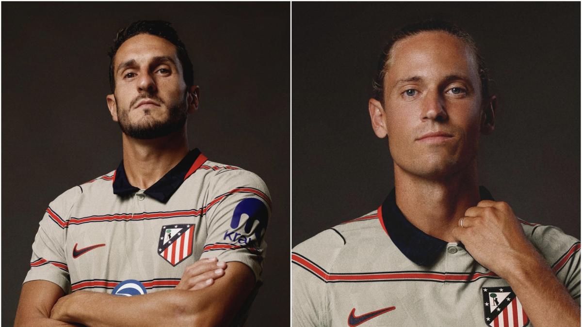 El Atlético de Madrid presenta su tercera equipación de la temporada