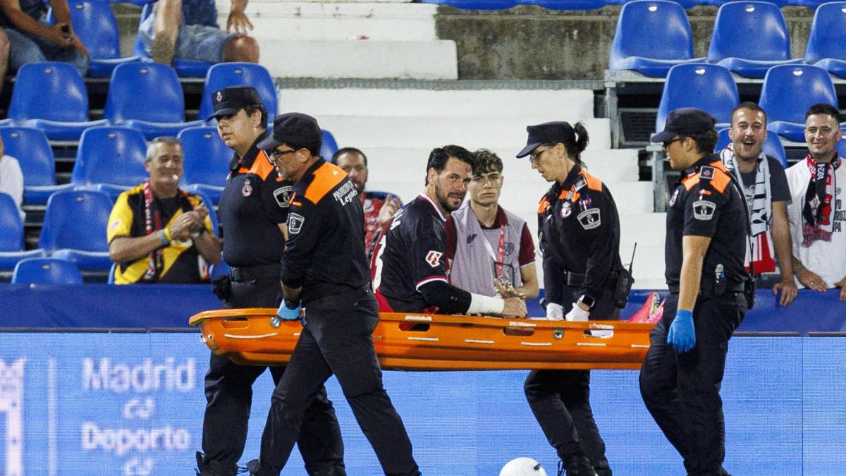 Batalla, operado con éxito de una fractura en la tibia de la pierna derecha
