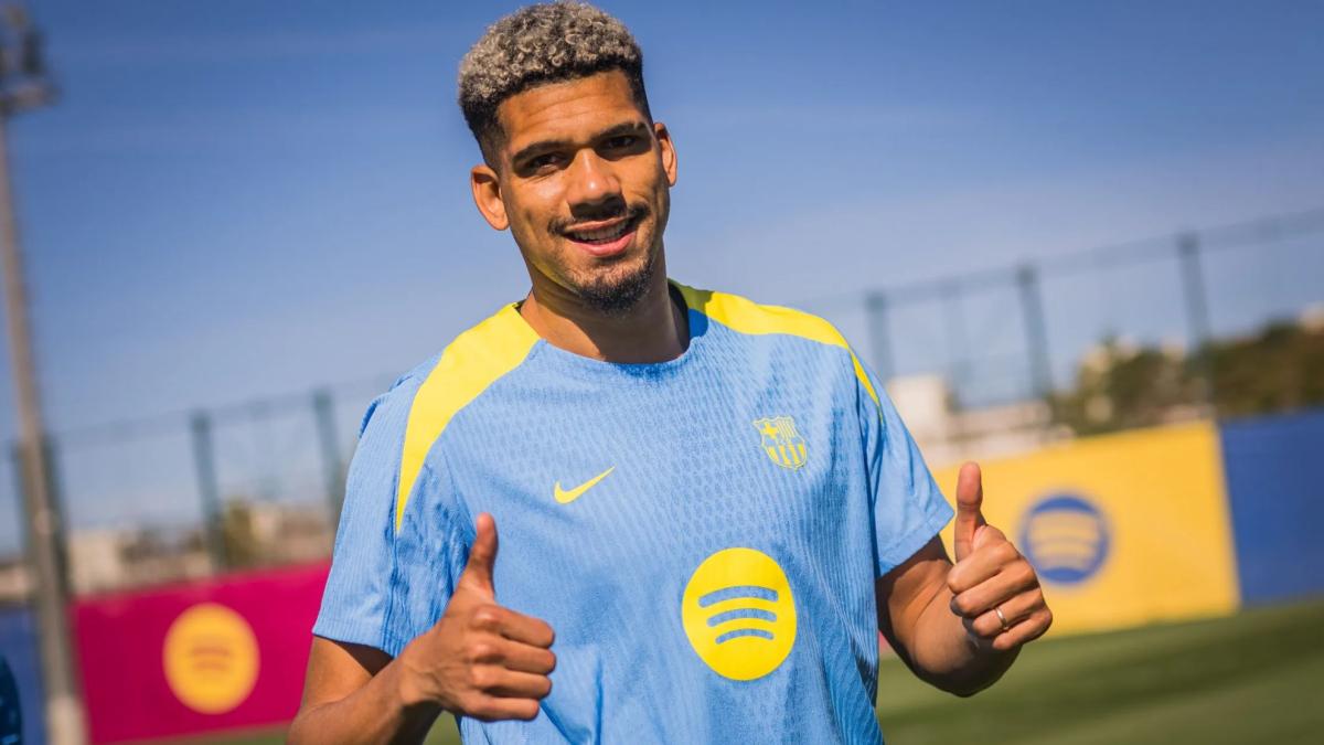 Araujo, con el grupo