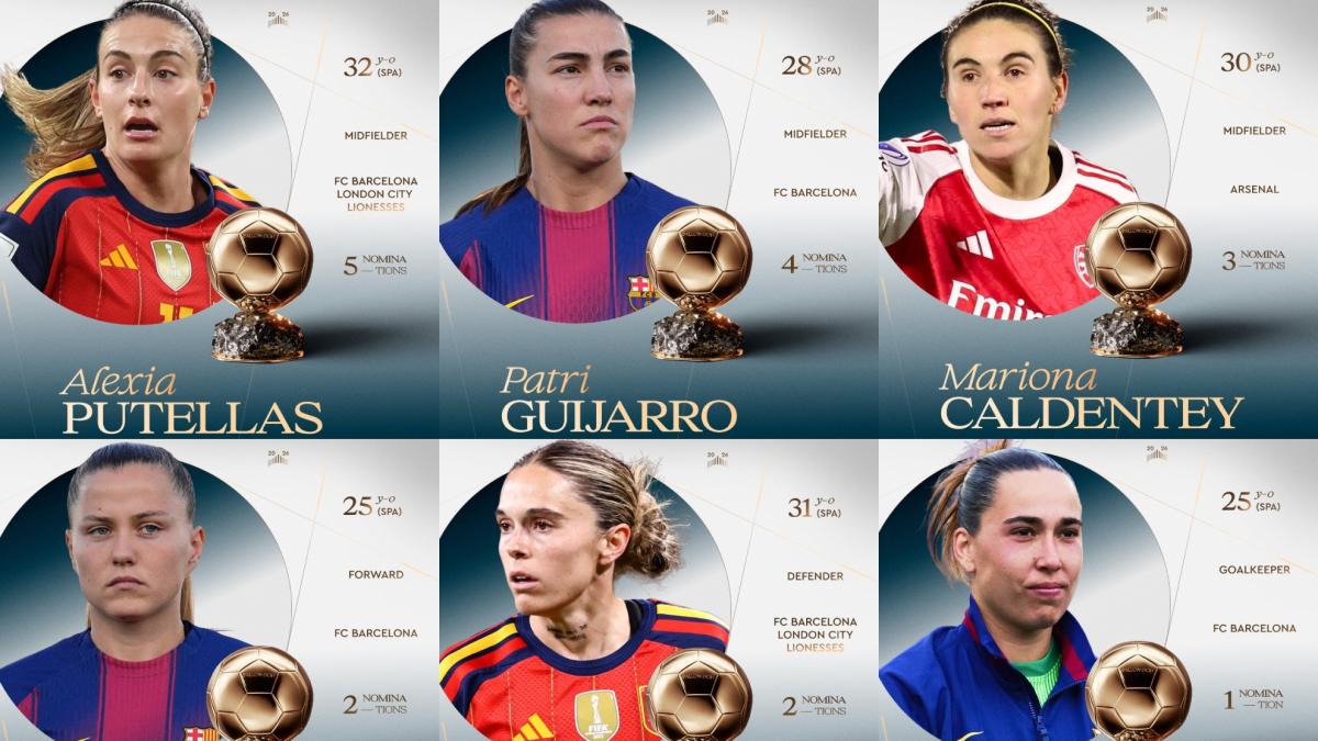 Nominadas al Balón de Oro femenino 2026: lista con todas las candidatas a mejor jugadora del mundo