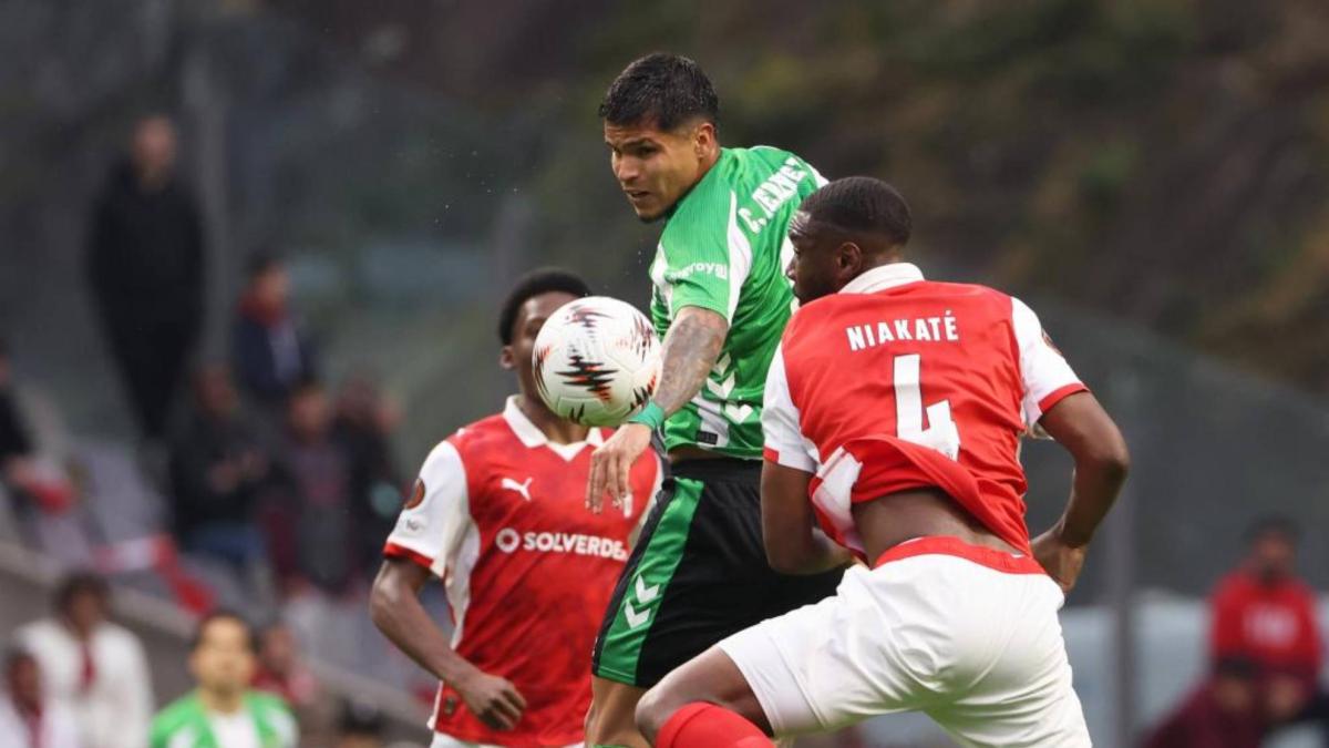 El Braga pierde a dos piezas importantes para la vuelta ante el Betis