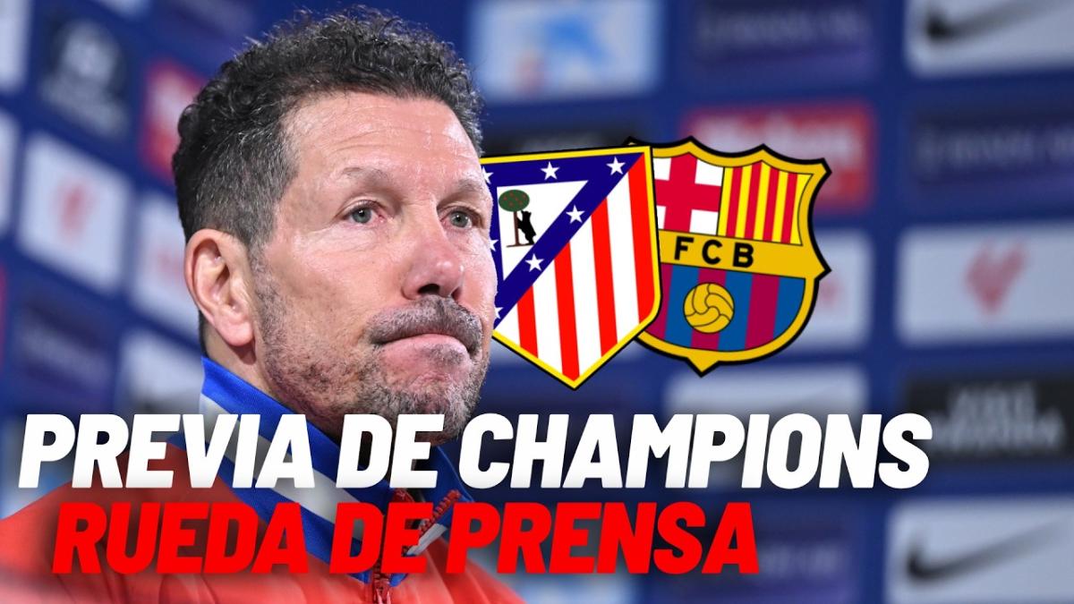 Rueda de prensa de Simeone y Koke, en directo
