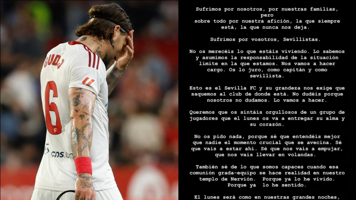 El mensaje de Gudelj: "No os merecéis lo que estáis viviendo"