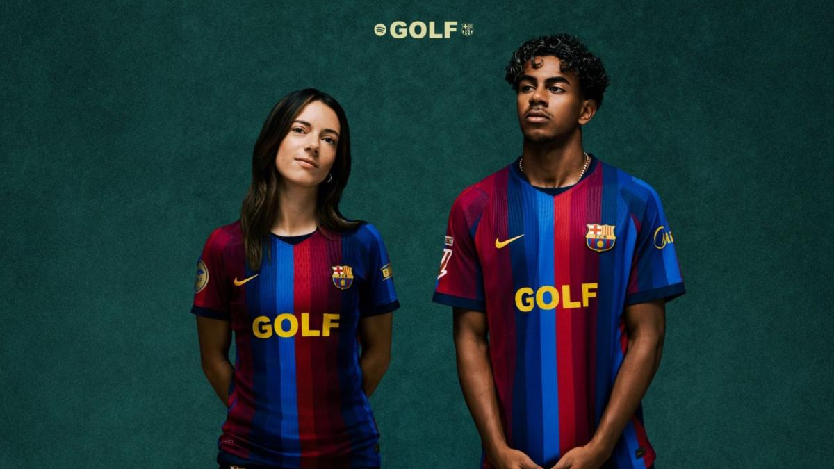 Por qué en la camiseta del Barcelona contra el Real Madrid pone 'GOLF' y qué significa la serigrafía especial