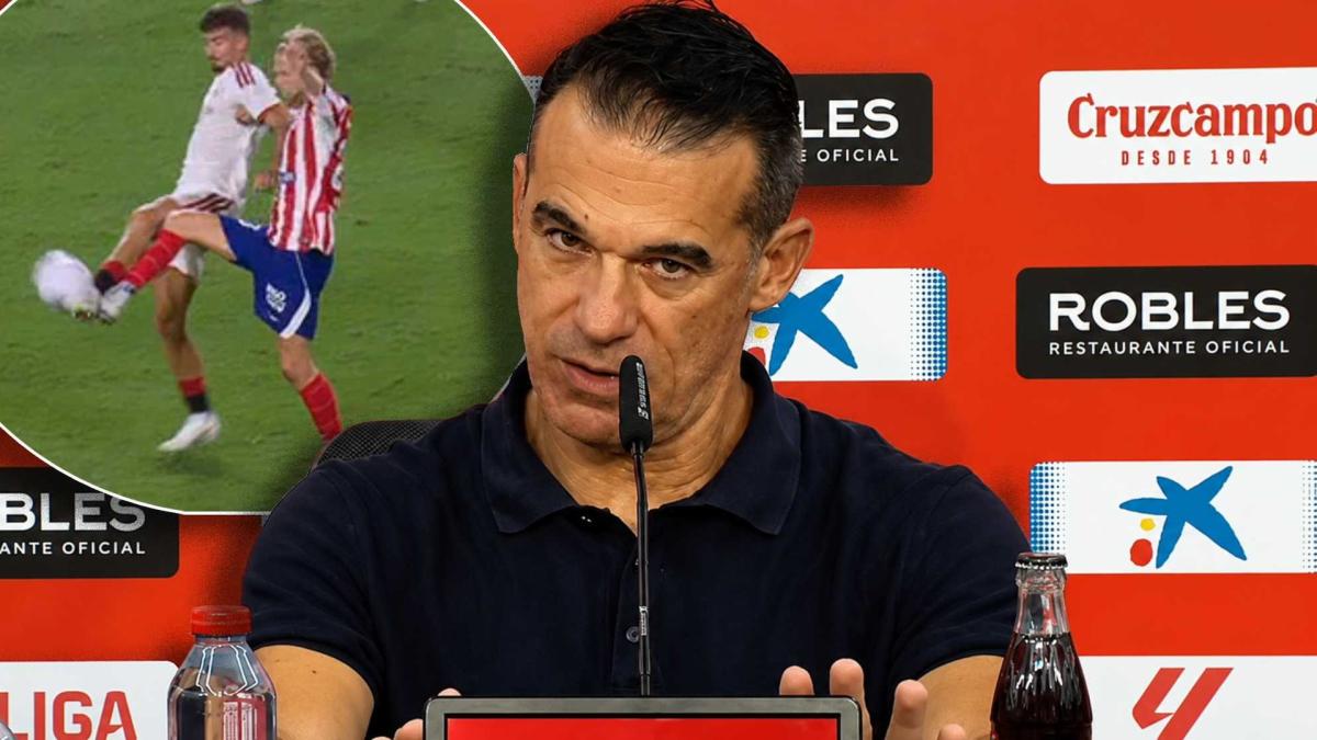 Luis García Plaza: "Espero que saquen en el vídeo de LaLiga la acción del penalti"