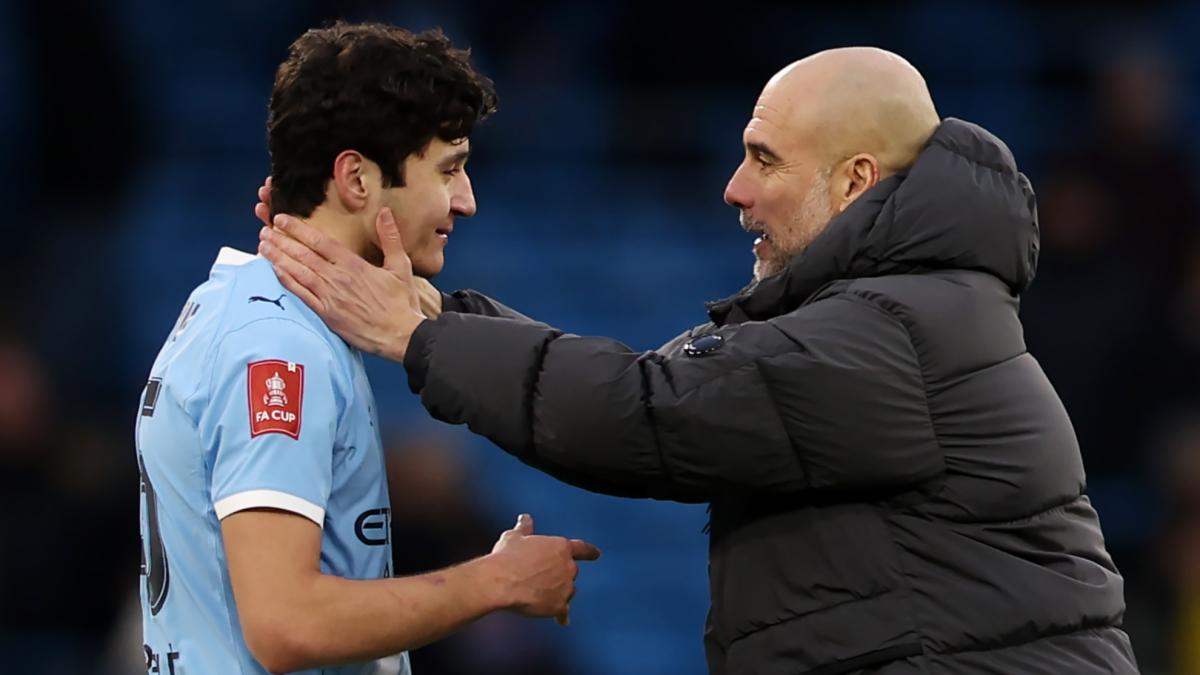 Khusanov, el nuevo 'káiser' de Guardiola: "No habla como Shakespeare, pero está mejorando"