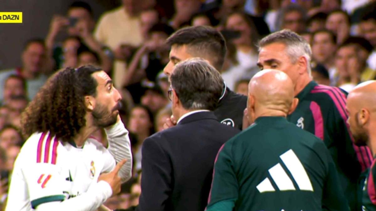 La reacción de Cucurella tras la roja a Vinicius: "Si me tocan un pelo..."