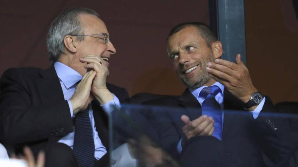 Ceferin vuelve al Bernabéu tras el acuerdo con el Madrid para enterrar la Superliga