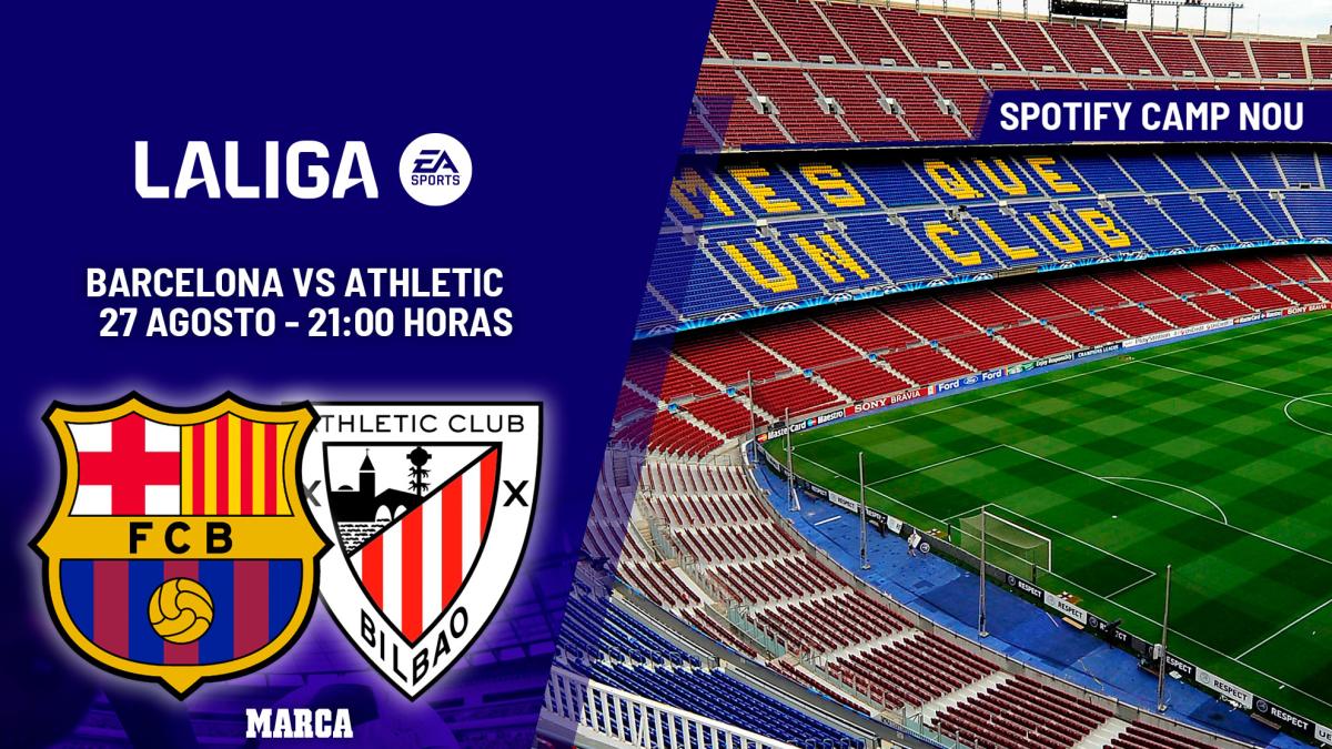 Barcelona - Athletic: horario y dónde ver hoy en TV el partido de LALIGA EA Sports