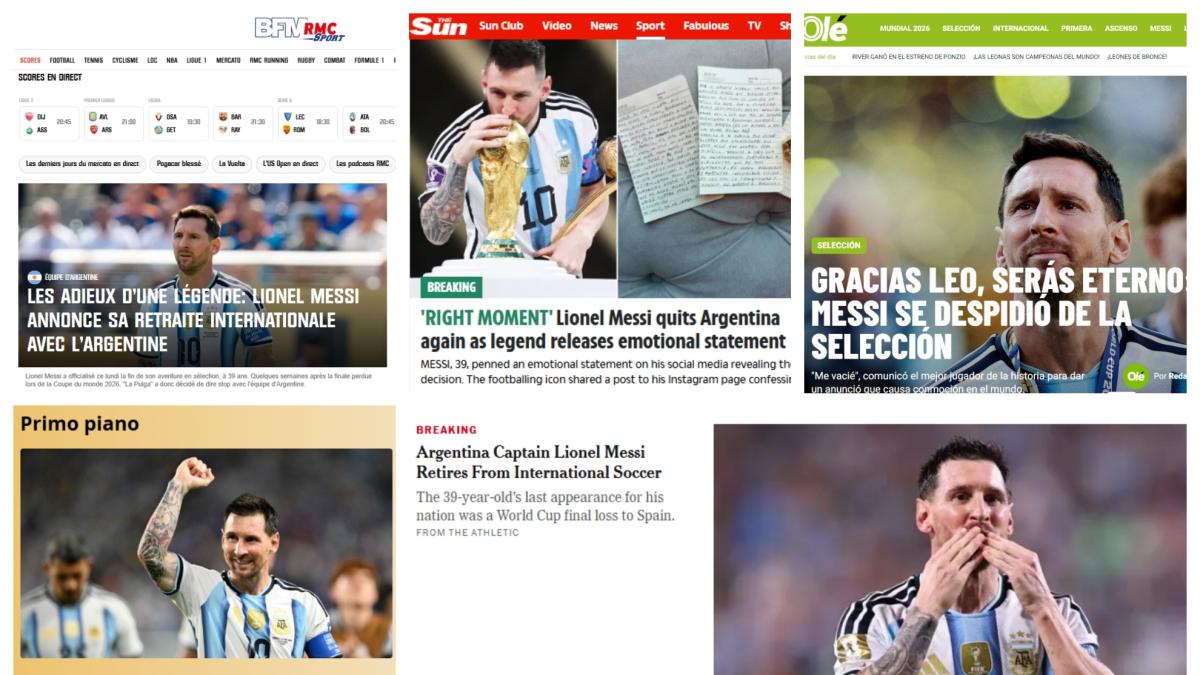 Un adiós de impacto Mundial: "Gracias, Leo. Serás eterno"