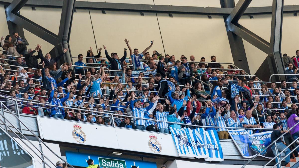 El malaguismo se moviliza para el Bernabéu: tres aficionados por cada entrada