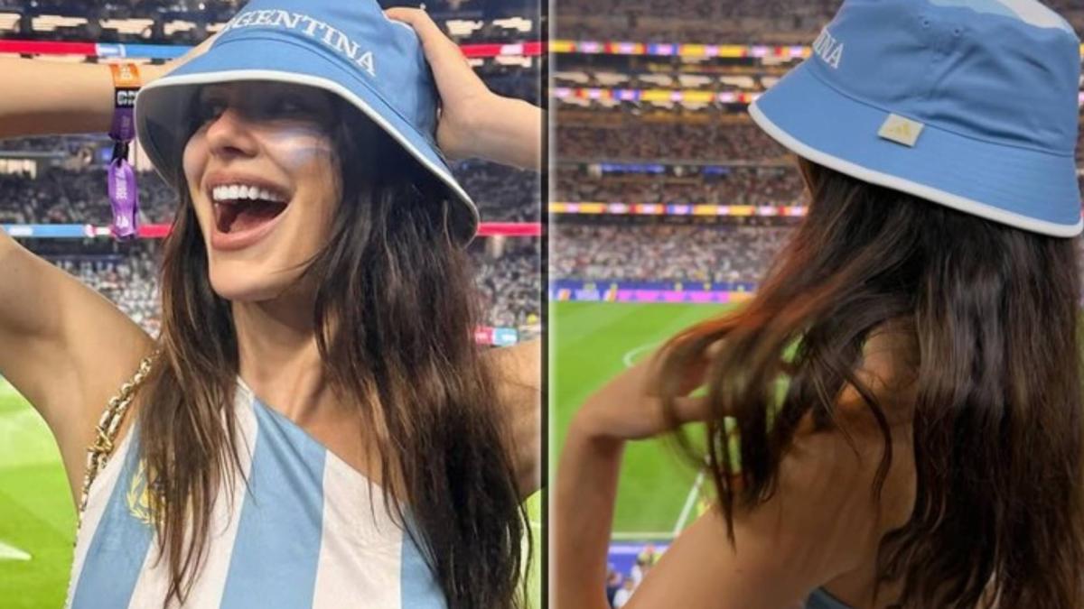 La ex de Leonardo DiCaprio lo de todo por Argentina en el Mundial y cumple un sueño con Messi