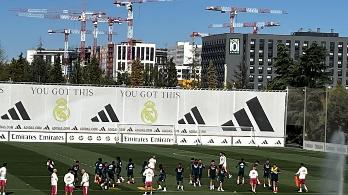Último entrenamiento antes de Málaga... con Sergio Ramos en Valdebebas
