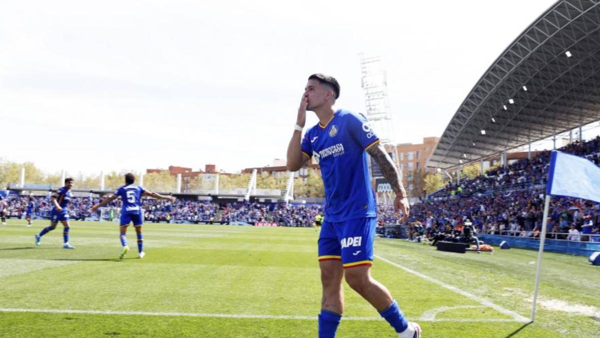 Martín Satriano: por la tarde, gol