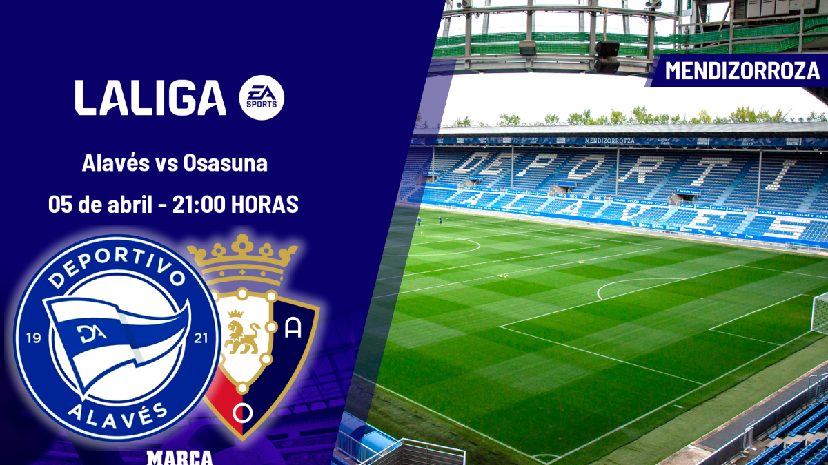 Alavés - Osasuna: horario, dónde ver en TV y canal del partido de LaLiga EA Sports hoy